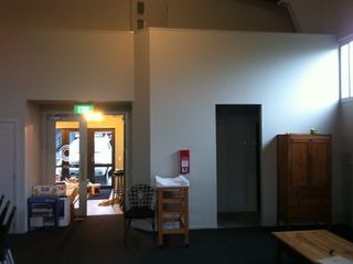 C3 Church Whitianga - Main Entry Lobby Doors & bathroom Access to Right.